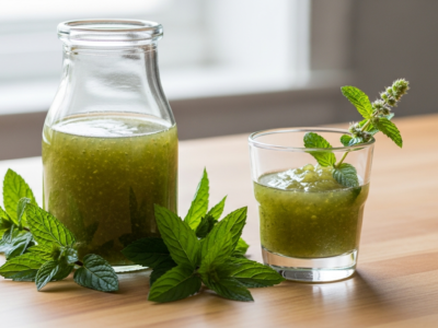 Sirop de menthe maison sans FODMAP