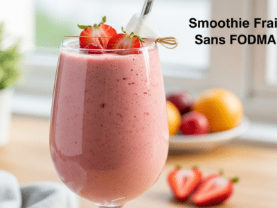Smoothie Fraise Sans FODMAP