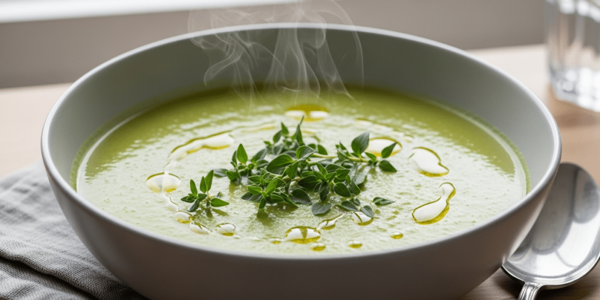 Soupe de courgettes sans FODMAP
