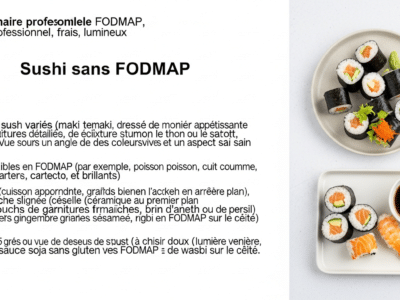 Sushi sans FODMAP : recette légère et savoureuse