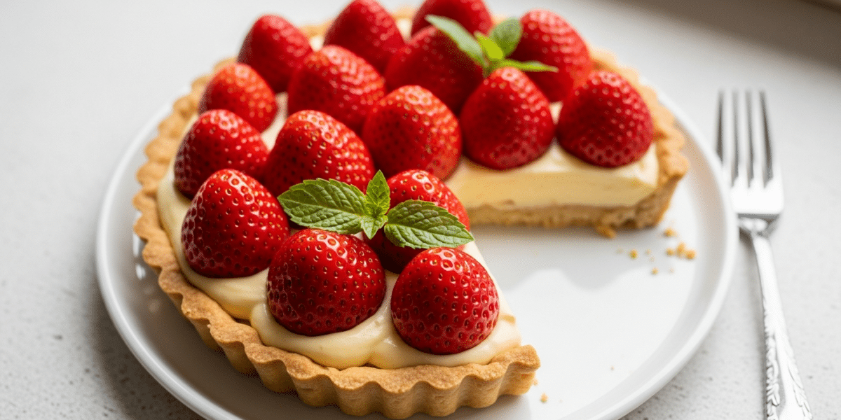 Tarte aux fraises sans FODMAP délicieuse et saine