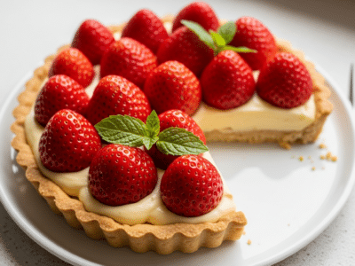 Tarte aux fraises sans FODMAP délicieuse et saine