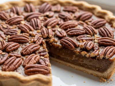 Tarte aux noix de pécan sans FODMAP