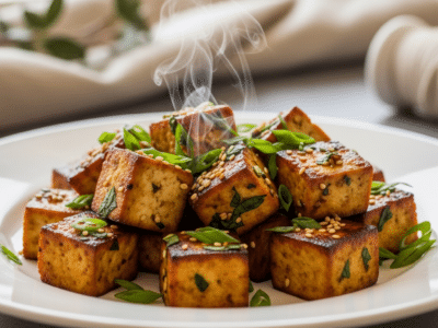 Tofu mariné sans FODMAP savoureux