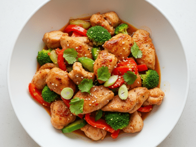 Wok de poulet sans FODMAP