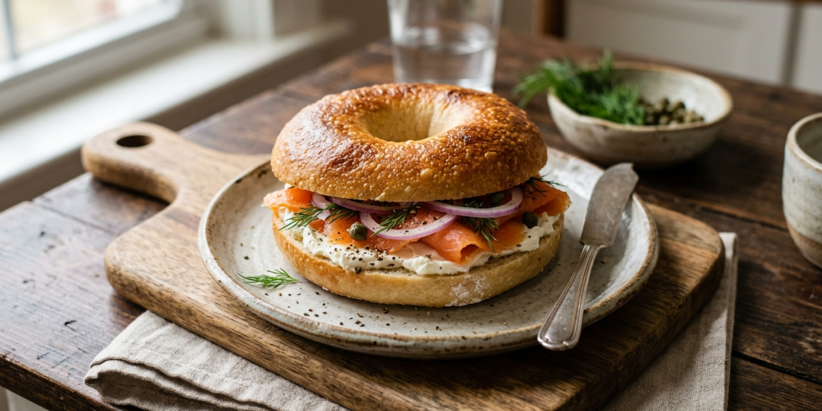 Bagel maison sans graines de sésame