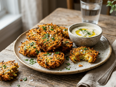 Beignets de légumes sans œuf et sans gluten