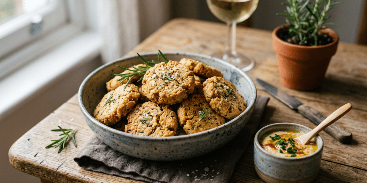 Biscuits apéritif sans gluten et sans lactose