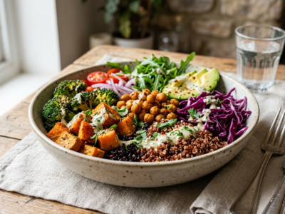 Bowl végétarien sans soja et sans fruits à coque