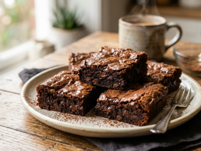 Brownies gourmands sans noix et sans lactose