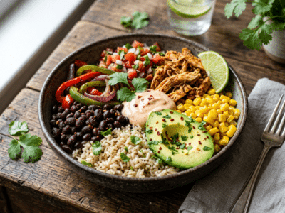Burrito Bowl sans gluten et sans lactose