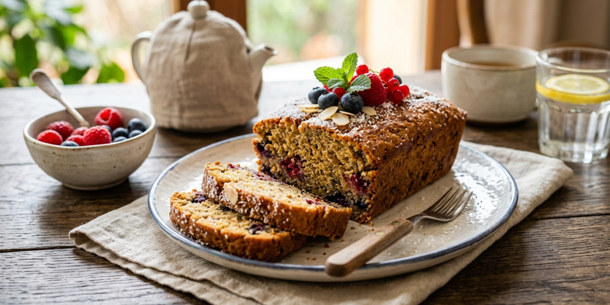 Cake sans gluten, sans œuf et sans lait