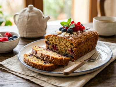 Cake sans gluten, sans œuf et sans lait