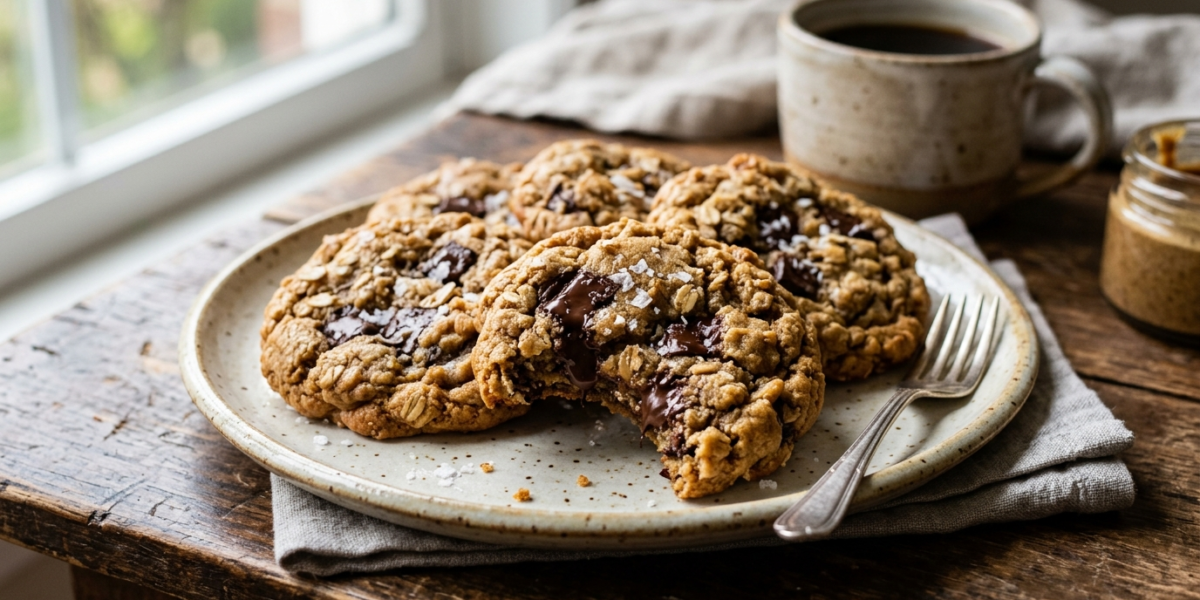 Cookies sans beurre de cacahuète alternative, moelleux et gourmands