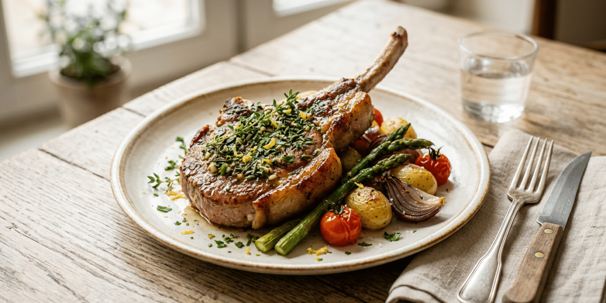 Côte de veau aux herbes sans lactose