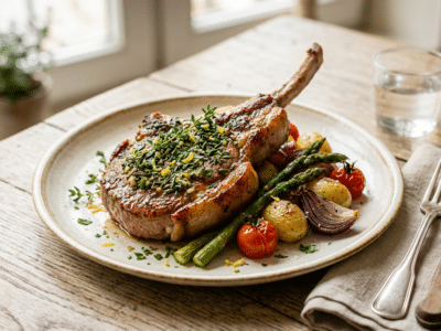 Côte de veau aux herbes sans lactose