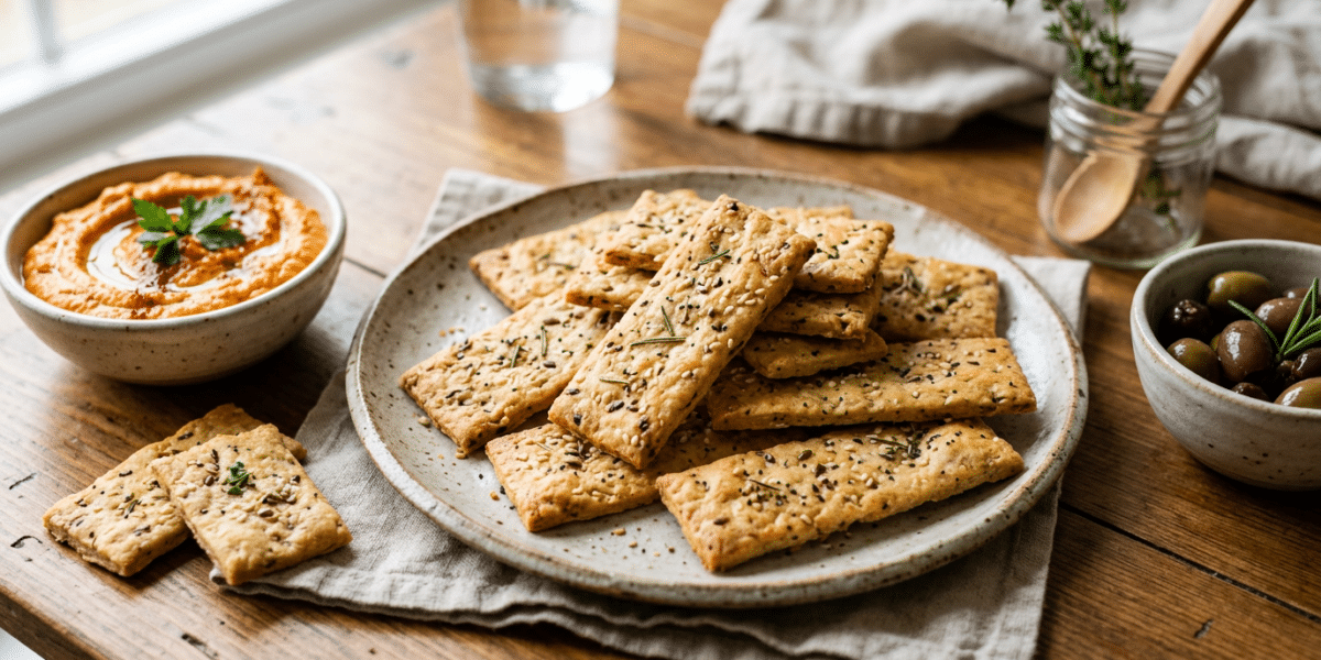 Crackers maison sans gluten et sans soja