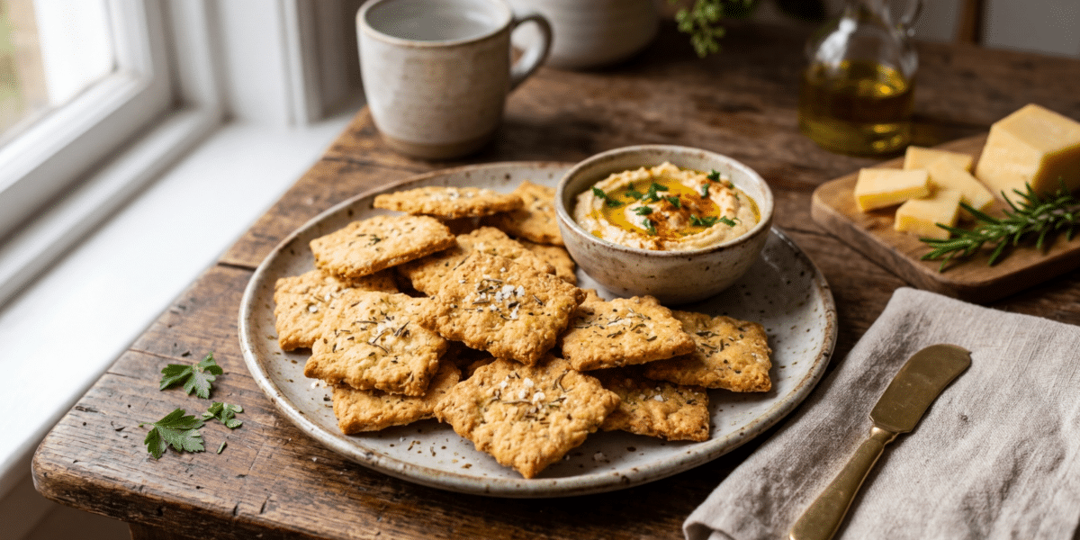 Crackers maison sans sésame et sans gluten