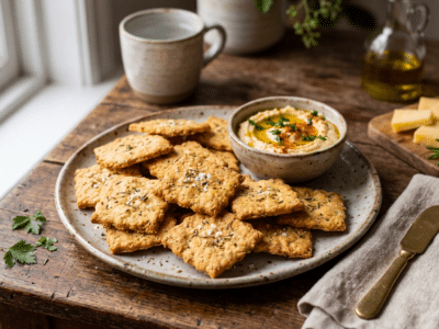 Crackers maison sans sésame et sans gluten