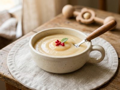 Crème dessert bébé sans lactose et sans œufs