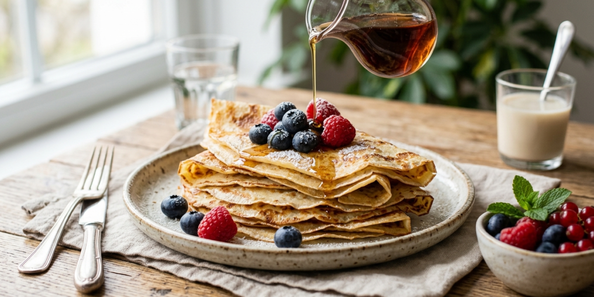 Crêpes sans gluten, sans soja et sans œuf