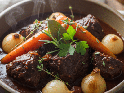 Daube Provençale Sans Gluten – Ragoût de Bœuf Traditionnel