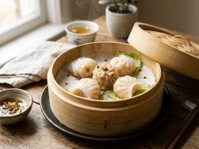 Dim sum vapeur sans gluten sans soja