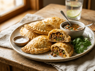 Empanadas sans gluten et sans œufs