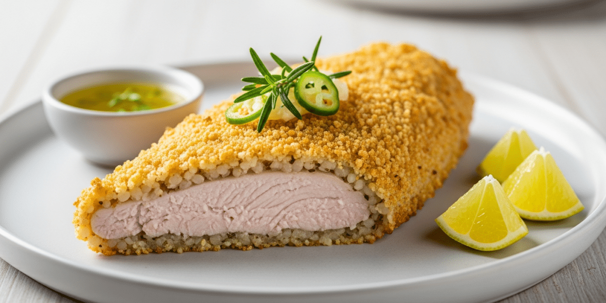 Escalope de dinde panée sans gluten