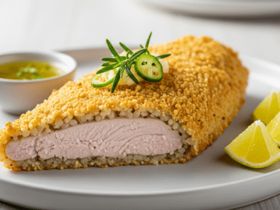 Escalope de dinde panée sans gluten
