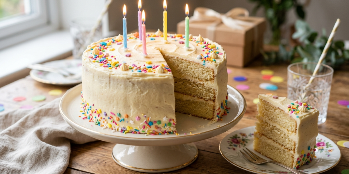Gâteau d&rsquo;anniversaire moelleux sans arachides