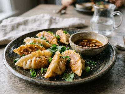 Gyoza sans gluten et sans soja : raviolis japonais savoureux