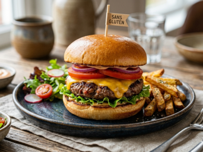 Hamburger Sans Sésame et Sans Gluten Maison