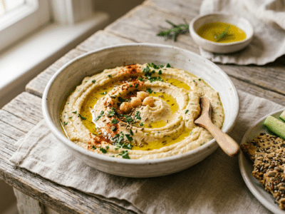 Houmous sans sésame et sans gluten
