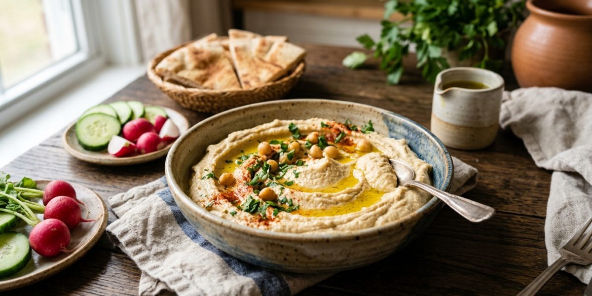 Houmous sans sésame ni tahini facile et savoureux