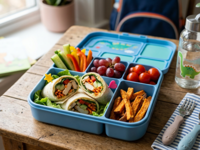 Lunchbox sans gluten et sans œufs pour enfant