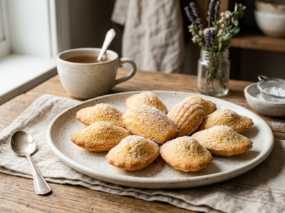 Madeleines moelleuses sans fruits à coque et sans lactose