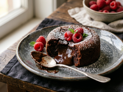 Moelleux au chocolat sans fruits à coque