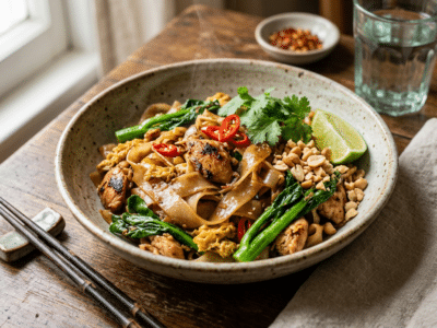 Pad See Ew sans gluten et sans soja
