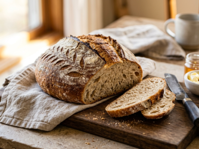 Pain de boulangerie sans gluten et sans sésame