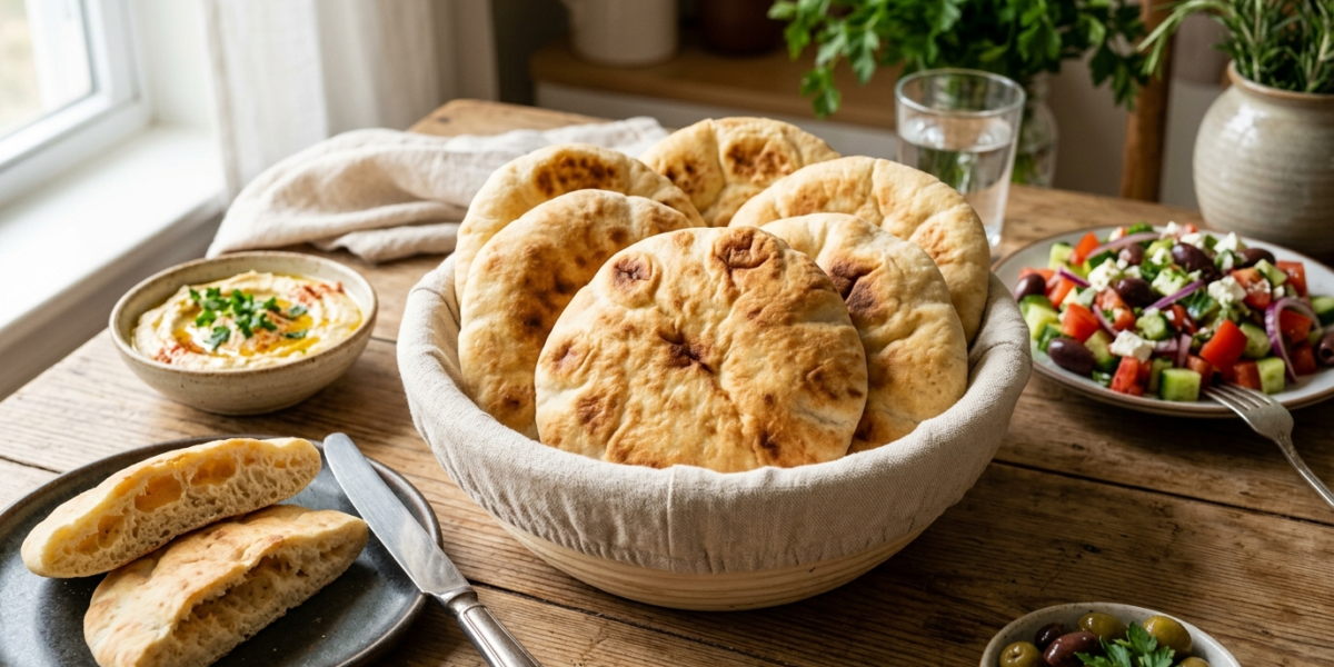 Pain pita sans sésame et sans gluten
