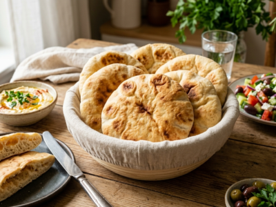 Pain pita sans sésame et sans gluten
