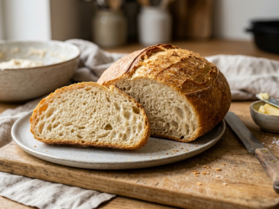 Pain sans graines de sésame moelleux et savoureux