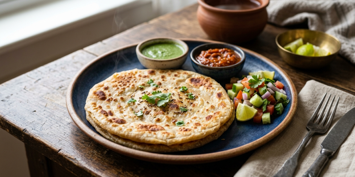 Paratha sans gluten sans lactose : galette indienne savoureuse et légère