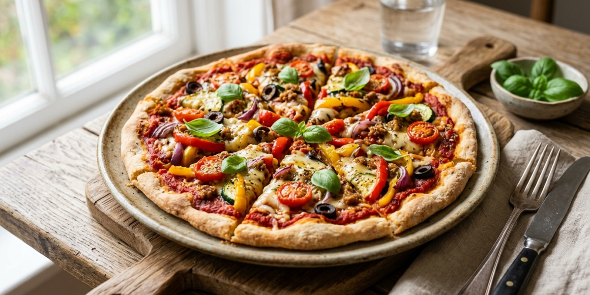 Pizza maison sans gluten, sans lactose et sans soja