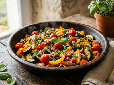 Poêlée de légumes d&rsquo;été sans gluten