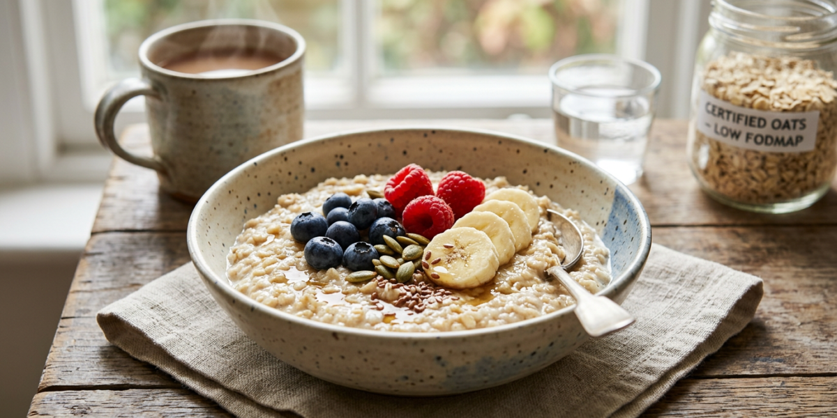 Porridge sans FODMAP à l&rsquo;avoine certifiée