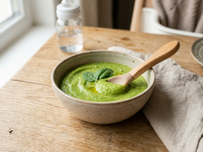 Purée bébé petits pois et brocoli sans lactose