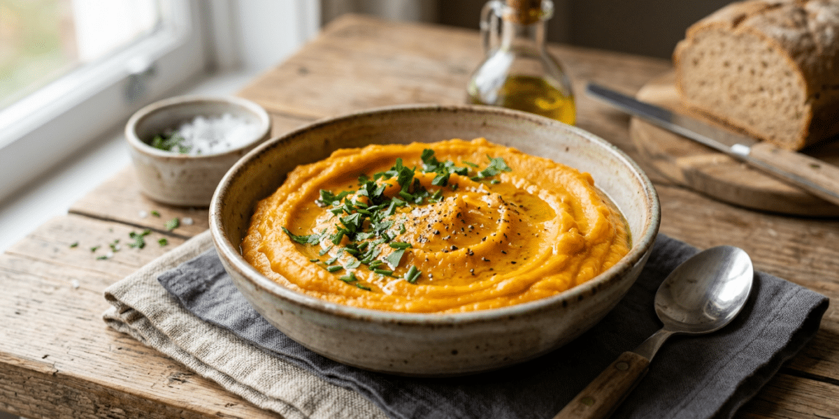 Purée de patate douce sans lait et sans gluten