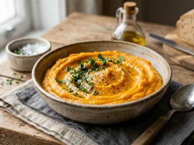 Purée de patate douce sans lait et sans gluten